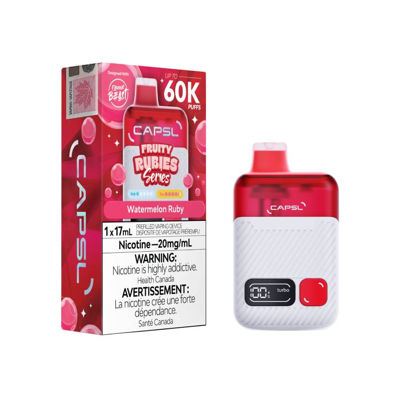 Flavour Beast CAPSL 60K - Fruity Rubies Watermelon Ruby Disposable Vape