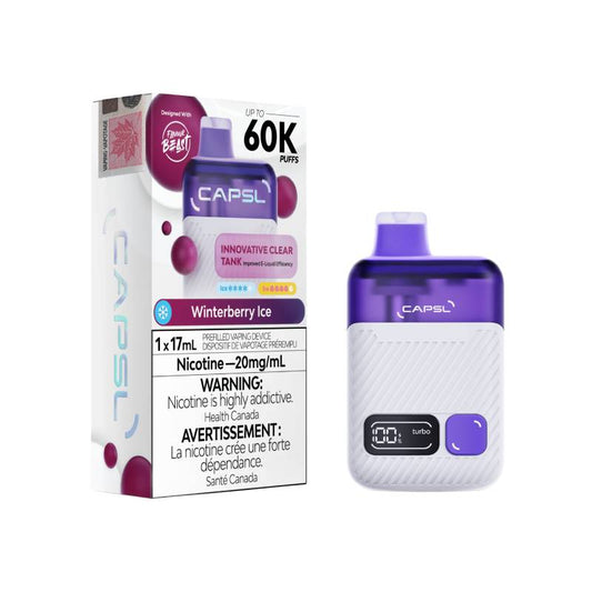Flavour Beast CAPSL 60K - Winterberry Ice Disposable Vape
