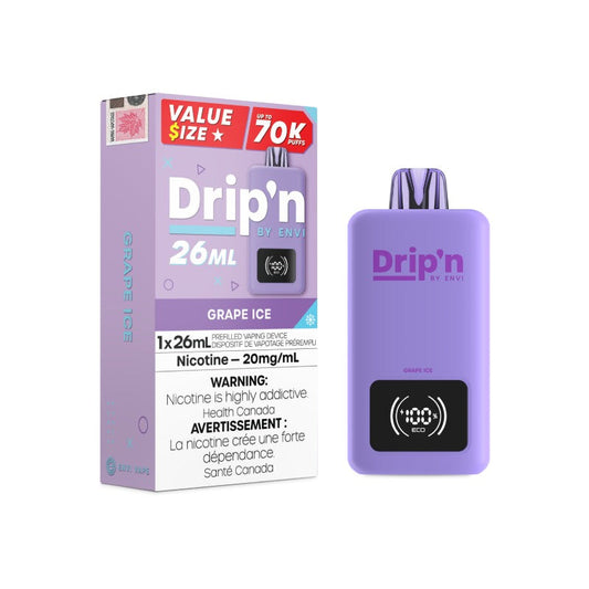 Drip'n By Envi 70k Disposable Vape Grape Ice