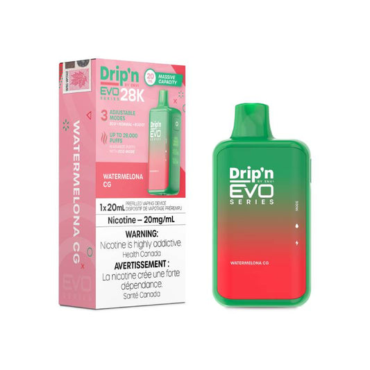 Dripn Evo 28K Watermelon CG Disposable Vape