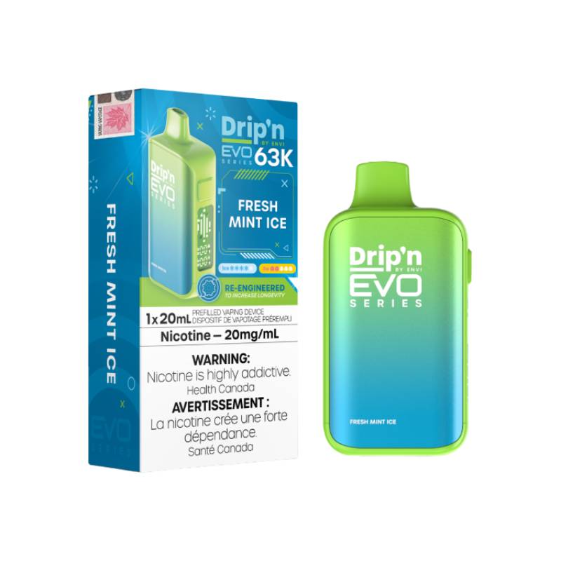 Drip’n Evo 63K Disposable Vape Fresh Mint 63000 Puffs