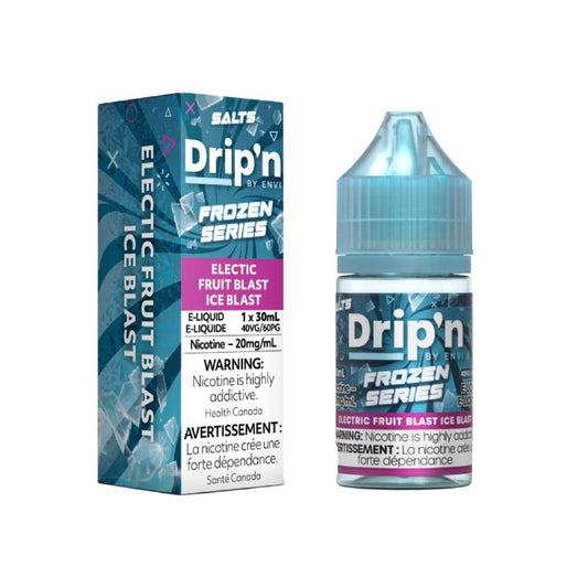 Drip'n Frozen Series 20mg Salt Nicotine Vape Juice 30mL Bottle Electric Fruit Blast Ice