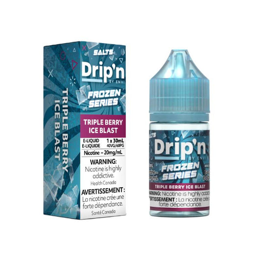 rip'n Frozen Series 20mg Salt Nicotine Vape Juice 30mL Bottle Triple Berry Ice