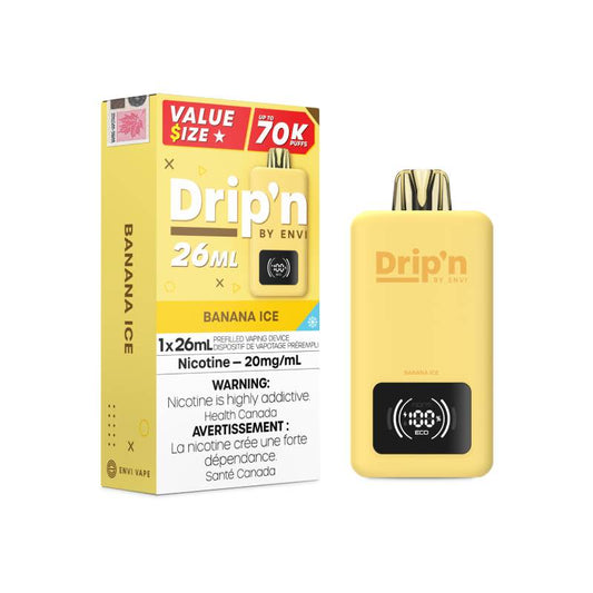 Drip'n 70K Disposable Vape - Banana Ice