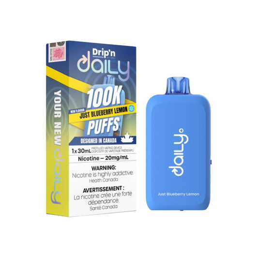 Drip'n - Daily 100K Just Blueberry Lemon Disposable Vape