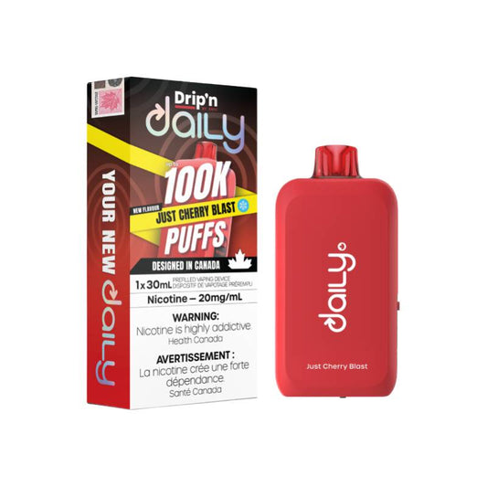 Drip'n - Daily 100K Just Cherry Blast Disposable Vape