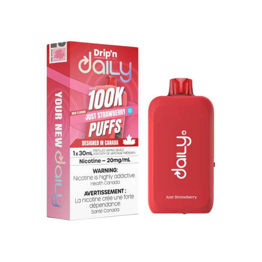 Drip'n - Daily 100K Just Strawberry Disposable Vape