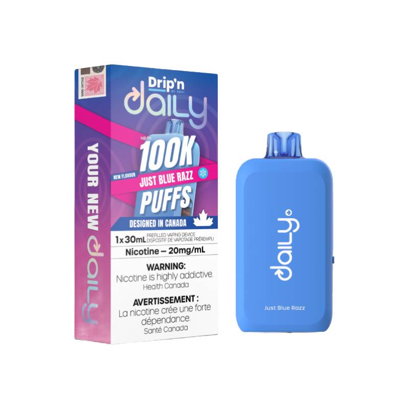 Drip'n - Daily 100K Just Blue Razz Disposable Vape