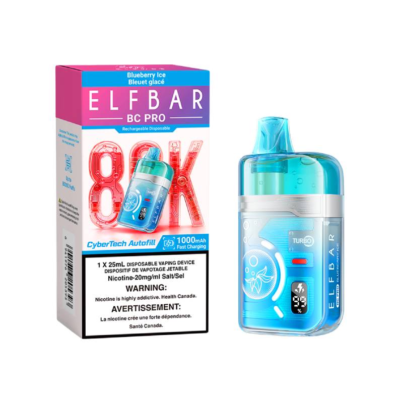 Elf Bar BC Pro 80K disposable vape Blueberry Ice flavour