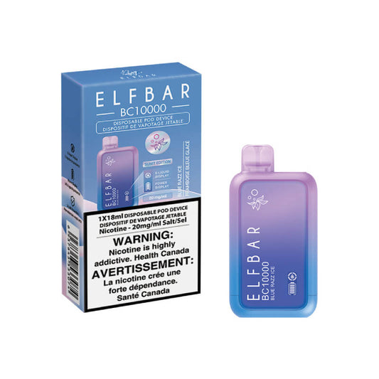 Elf Bar BC10000 Disposable Vape - Blue Razz Ice, 10000 Puffs