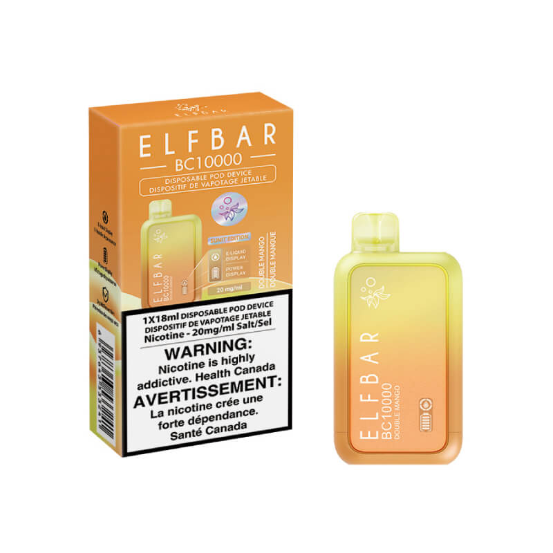 Elf Bar BC10000 Disposable Vape - Double Mango, 10000 Puffs