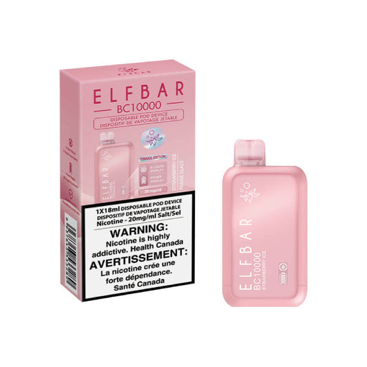 Elf Bar BC10000 Disposable Vape - Strawberry Ice, 10000 Puffs