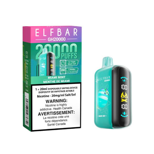 Elf Bar GH20000 - Miami Mint Disposable Vape, 20K Puffs