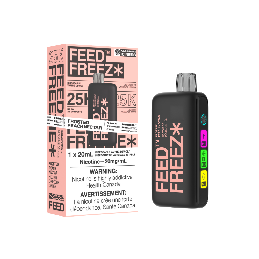 FEED Freezie 25K Disposable - Frosted Peach Nectar, 20ML