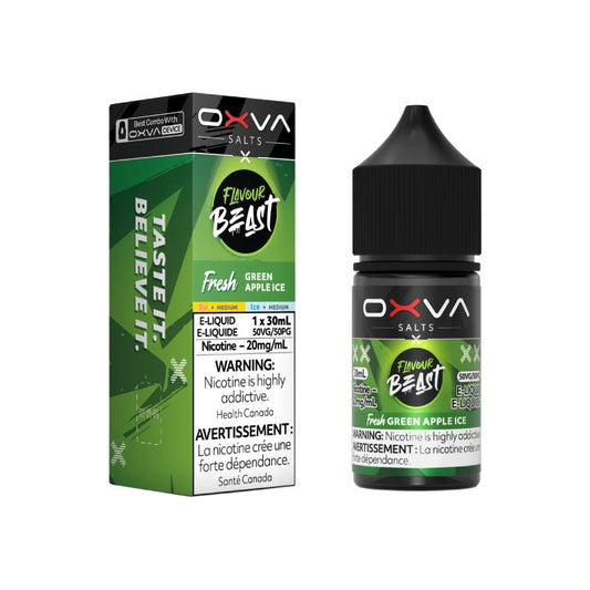 OXVA x Flavour Beast Salt Nic - Fresh Green Apple Ice