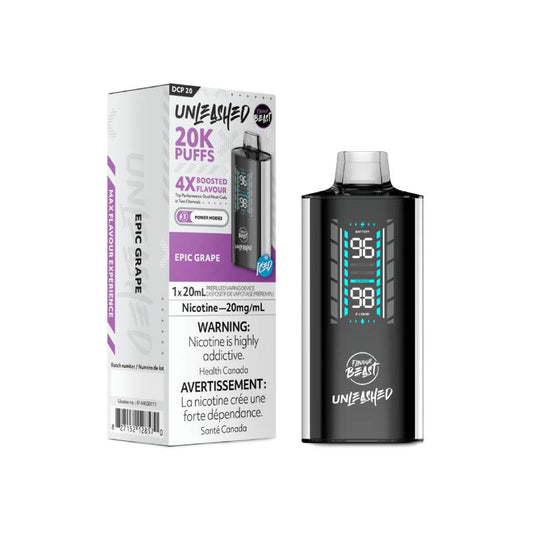 Flavour Beast DCP 20K disposable vape in Epic Grape flavour