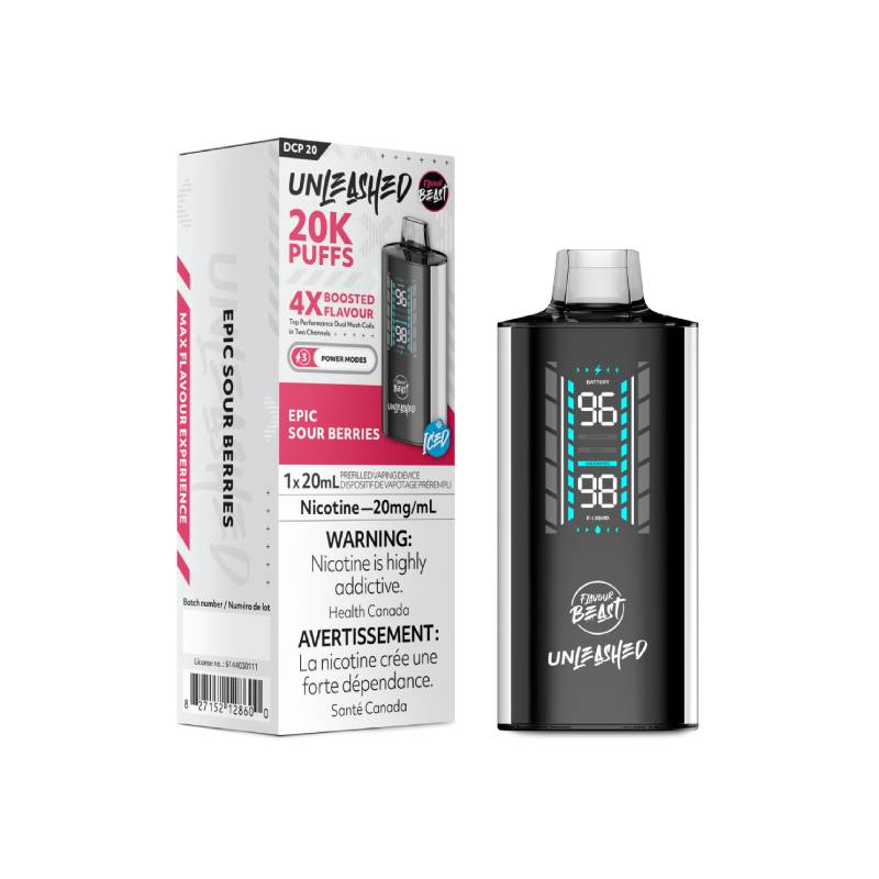 Flavour Beast DCP 20K disposable vape in Epic Sour Berries flavour