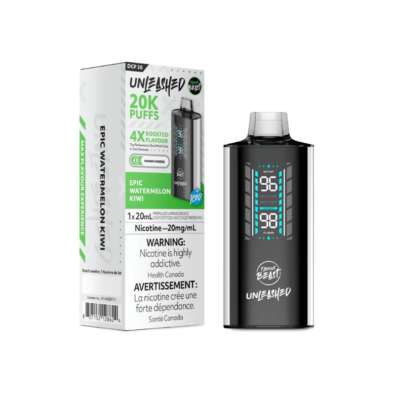 Flavour Beast DCP 20K disposable vape in Epic Watermelon Kiwi flavour