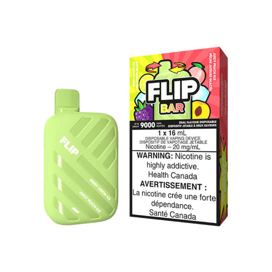 FLIP Bar Berry Lemon Ice & Juicy Peach Ice Disposable Vape