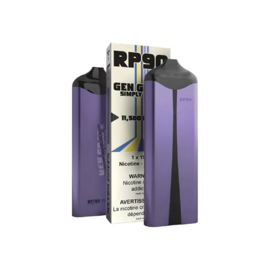 Boosted RP90 Disposable Vape - Gen Grape, 11,500 Puffs