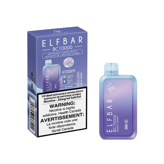 Elf Bar BC10000 Disposable Vape - Grape Cherry, 10000 Puffs