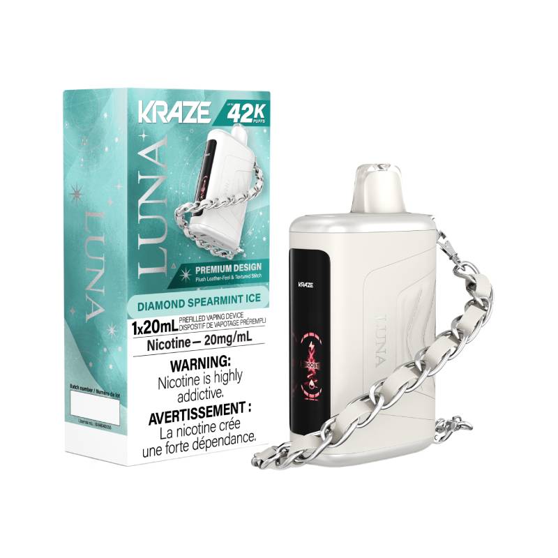 Kraze Luna 42K Diamond Spearmint Ice Disposable Vape