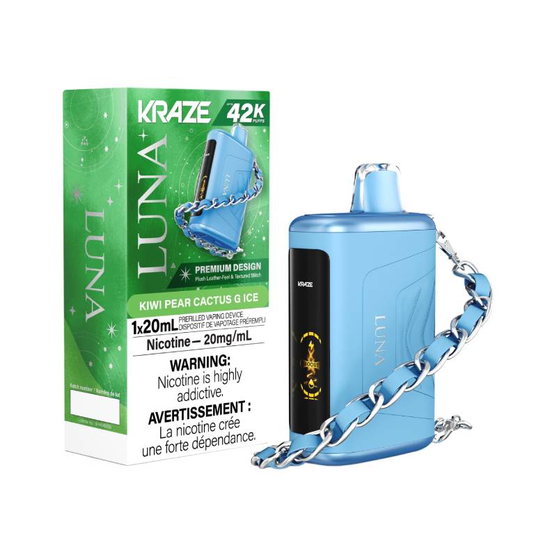 Kraze Luna 42K Kiwi Pear Cactus G Ice Disposable Vape