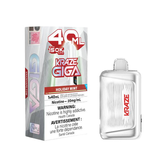 Kraze Giga 150K -  Holiday Mint Disposable Vape