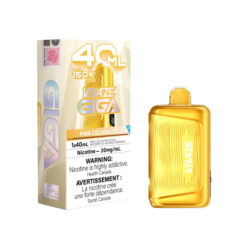 Kraze Giga 150K -  Pina Colada Ice Disposable Vape