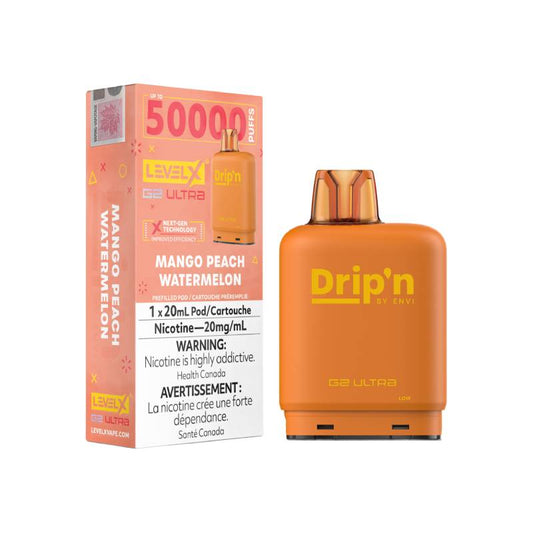 Drip'n Level X G2 Ultra 50K Pod - Mango Peach Watermelon