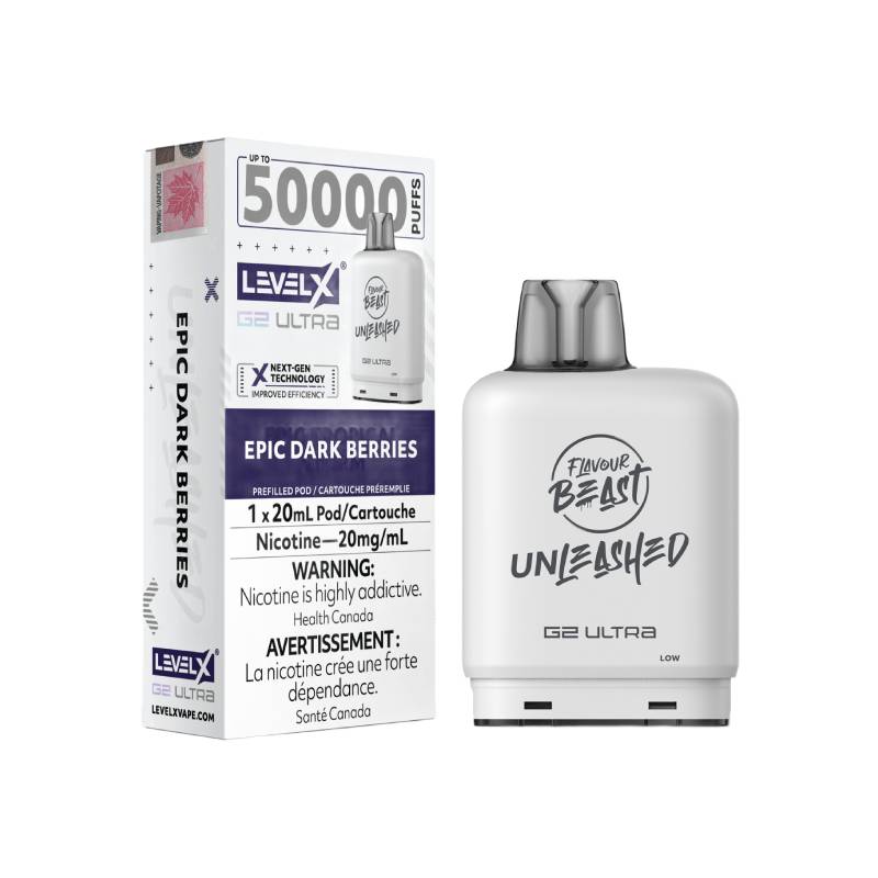 Level X Boost G2 Ultra 50K Disposable Pod Epic Dark Berries