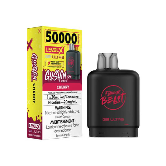 Flavour Beast Level X G2 Ultra Pod 50K - Gushin' Cherry