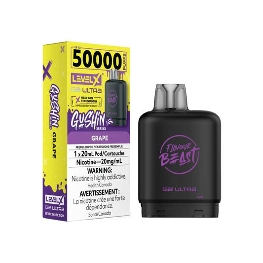 Flavour Beast Level X G2 Ultra Pod 50K - Gushin' Grape