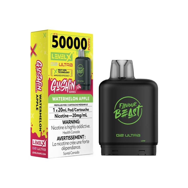 Flavour Beast Level X G2 Ultra Pod 50K - Pastèque Pomme Explosive