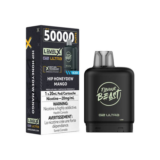 Flavour Beast Level X G2 Ultra Pod 50K - Hip Honeydew Mango Iced