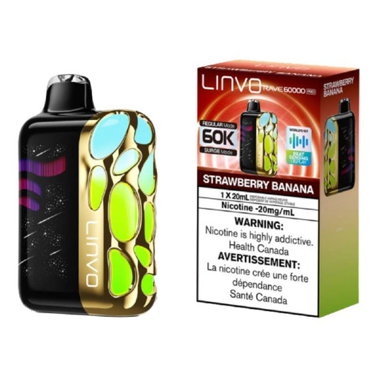 Linvo Rave 60K Pro Disposable Vape Strawberry Banana