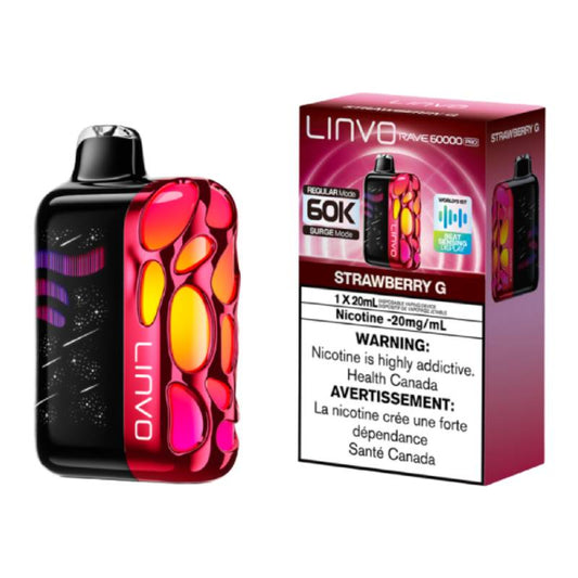 Linvo Rave 60k Pro Disposable Vape Strawberry G