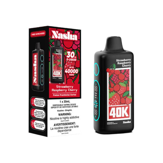 Nasha 40k Disposable Vape - Strawberry Raspberry Cherry