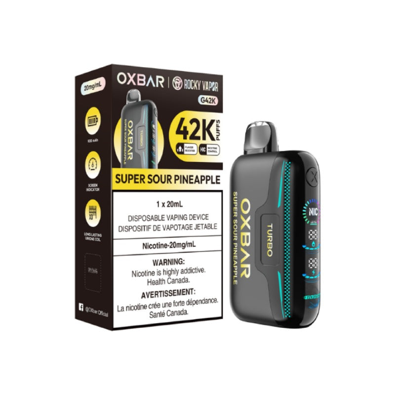 Oxbar G42k Disposable Vape 42k Puffs Super Sour Pineapple