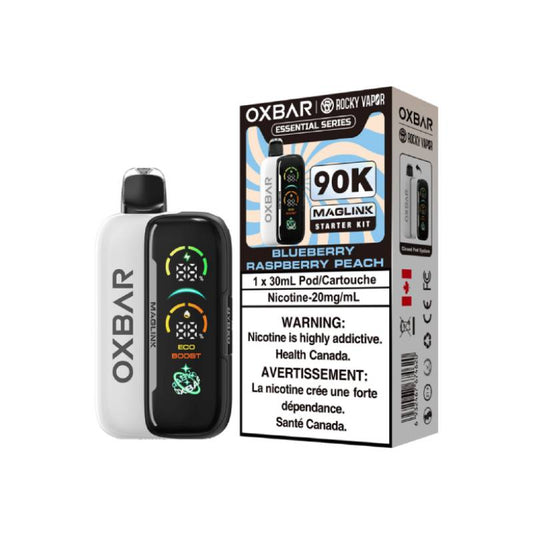 Oxbar Maglink 90K Essential Series Starter Kit Blueberry Raspberry Peach 90K Puffs