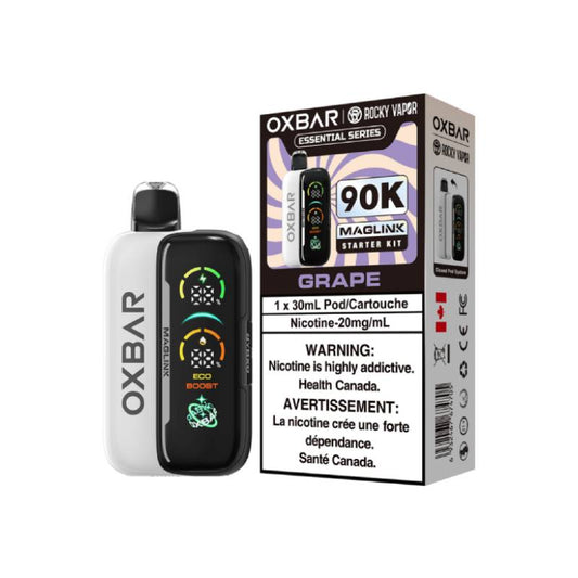 Oxbar Maglink 90K Essential Series Starter Kit Grape 90K Puffs