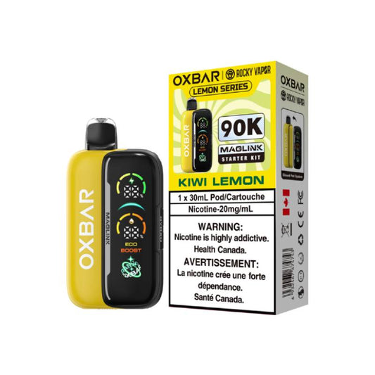 Oxbar Maglink 90K Lemon Series Starter Kit Kiwi Lemon 90K Puffs