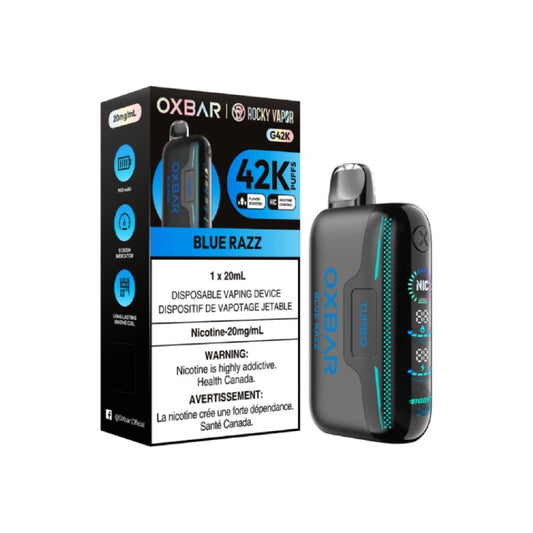 OxBar G42K - Vape jetable Blue Razz