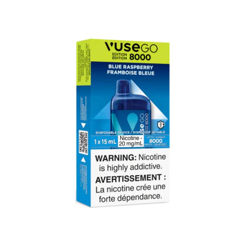 Vuse Go Edition 8K Disposable Vape - Blue Raspberry, 8000 Puffs, 15ML ...