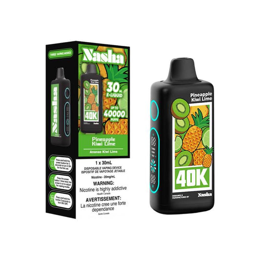 Nasha 40k Disposable Vape - Pineapple Kiwi Lime
