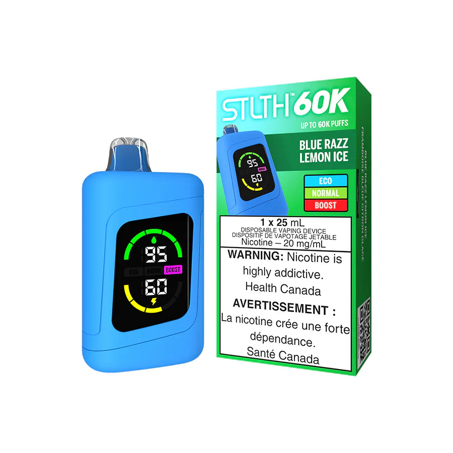 Vape jetable STLTH 60K - Blue Razz Lemon Ice