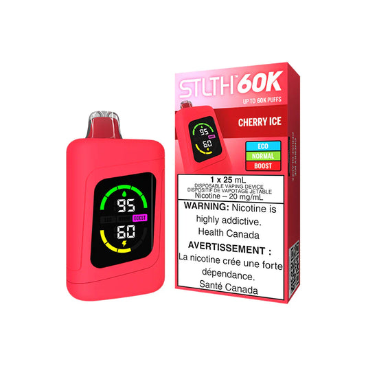 STLTH 60K Vape jetable - Glace à la cerise