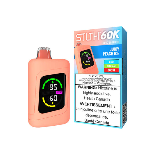 STLTH 60K Vape jetable - Pêche glacée juteuse