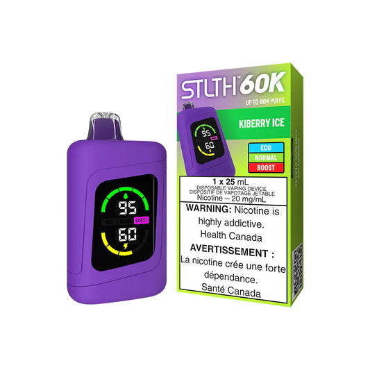 STLTH 60K Vape jetable - KiBerry Ice