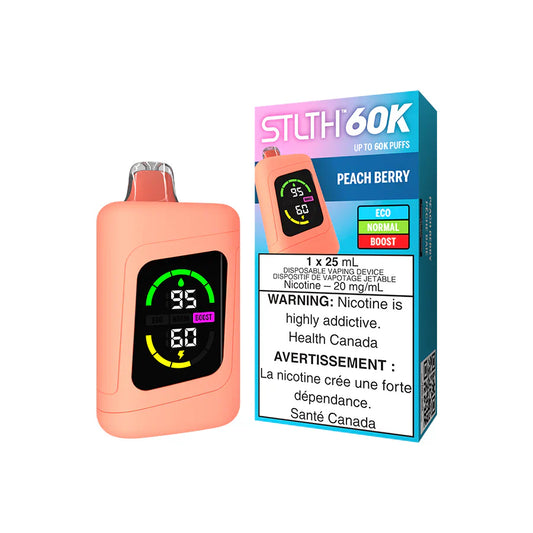 Vape jetable STLTH 60K - Pêche et baies